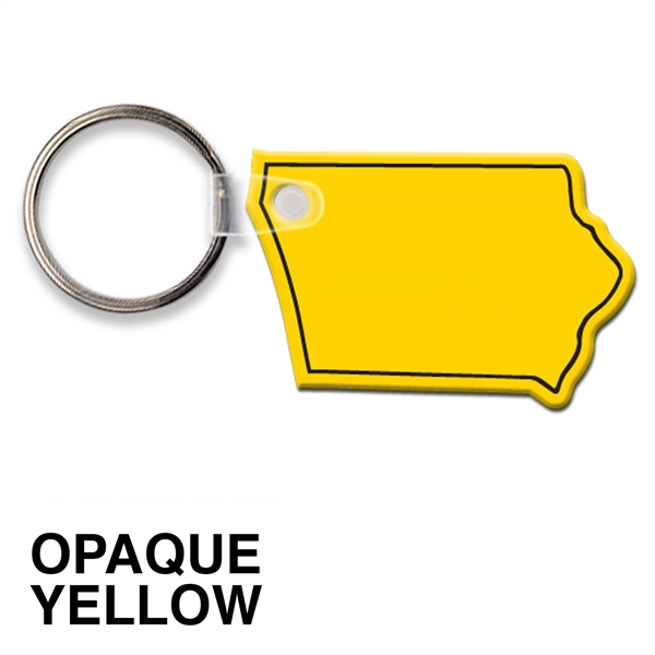 Key tag - Iowa - spot color. Flexible; 17 product colors;... from ASI 80210 Quikey Mfg Co Inc / Quikey Line