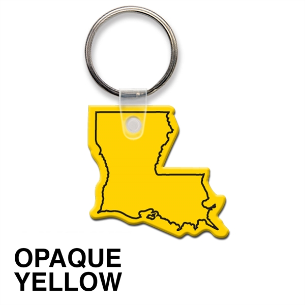 Key tag - Louisiana - spot color. Flexible; 17 colors; screen... from ASI 80210 Quikey Mfg Co Inc / Quikey Line