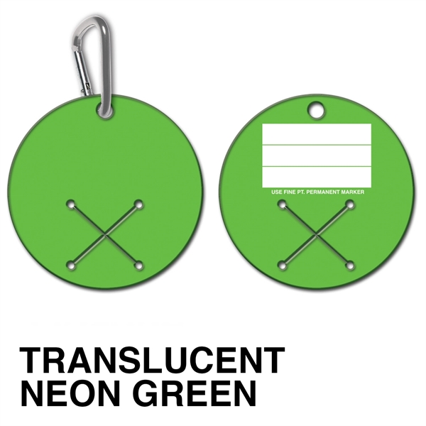 Golf Towel Holder - round - spot color. Flexible; spot color... from ASI 80210 Quikey Mfg Co Inc / Quikey Line