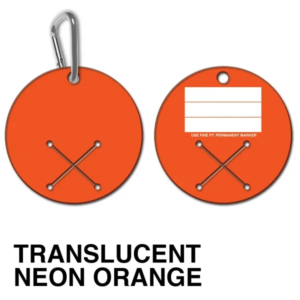 Golf Towel Holder - round - spot color. Flexible; spot color... from ASI 80210 Quikey Mfg Co Inc / Quikey Line