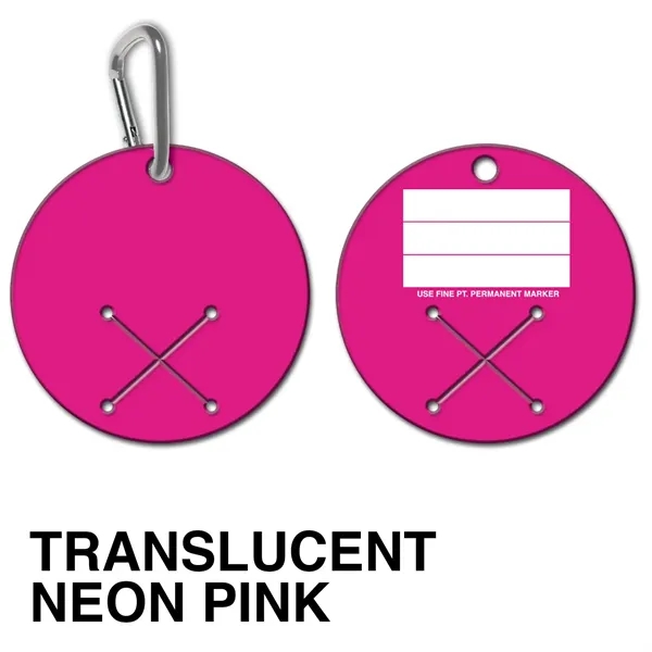 Golf Towel Holder - round - spot color. Flexible; spot color... from ASI 80210 Quikey Mfg Co Inc / Quikey Line