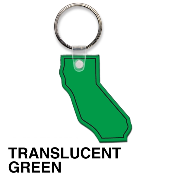 Key tag - California - spot color. Flexible; 17 colors; screen... from ASI 80210 Quikey Mfg Co Inc / Quikey Line