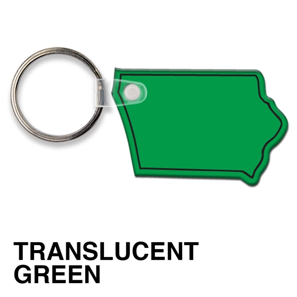 Key tag - Iowa - spot color. Flexible; 17 product colors;... from ASI 80210 Quikey Mfg Co Inc / Quikey Line