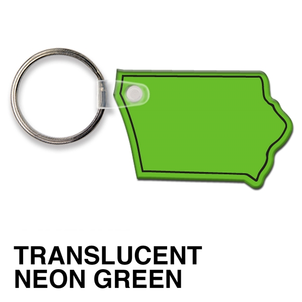 Key tag - Iowa - spot color. Flexible; 17 product colors;... from ASI 80210 Quikey Mfg Co Inc / Quikey Line