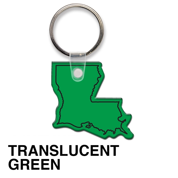 Key tag - Louisiana - spot color. Flexible; 17 colors; screen... from ASI 80210 Quikey Mfg Co Inc / Quikey Line