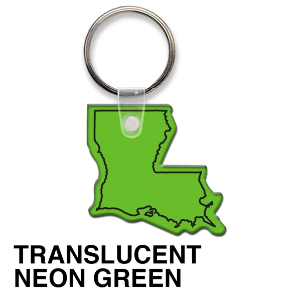 Key tag - Louisiana - spot color. Flexible; 17 colors; screen... from ASI 80210 Quikey Mfg Co Inc / Quikey Line