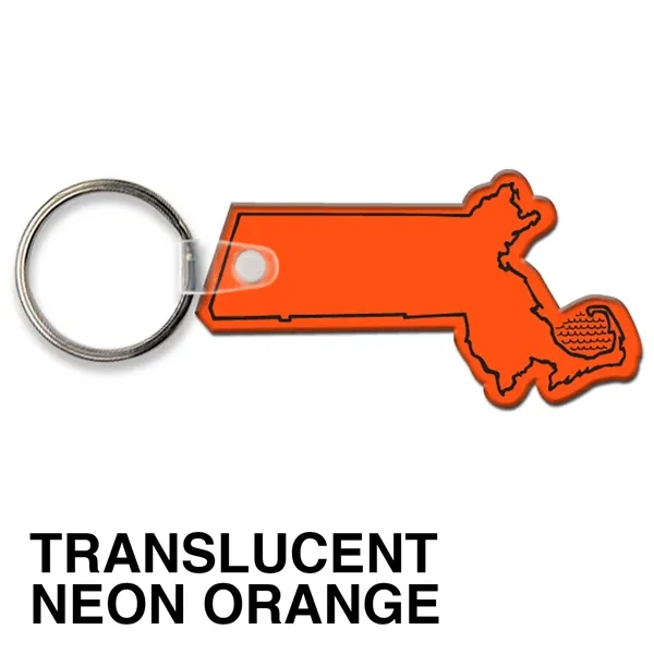 Key tag - Massachusetts - spot color. Flexible; 17 colors; spot... from ASI 80210 Quikey Mfg Co Inc / Quikey Line