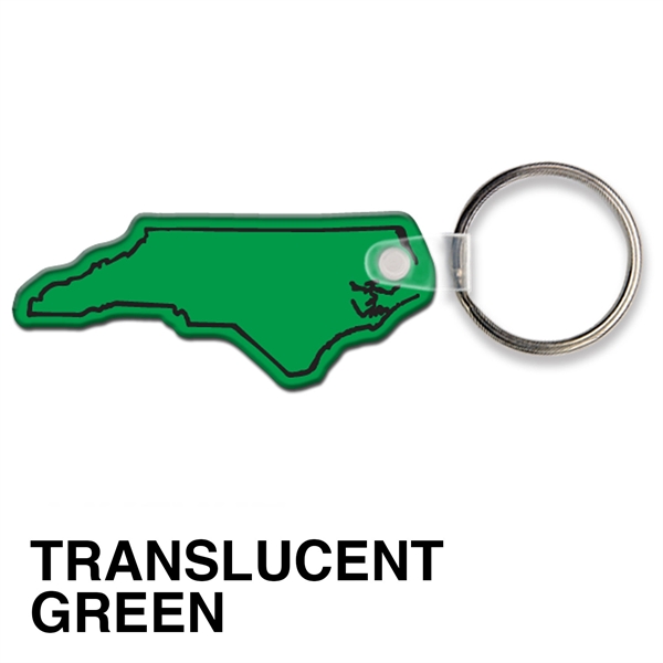 Key tag - North Carolina - spot color. Flexible; 17 colors;... from ASI 80210 Quikey Mfg Co Inc / Quikey Line