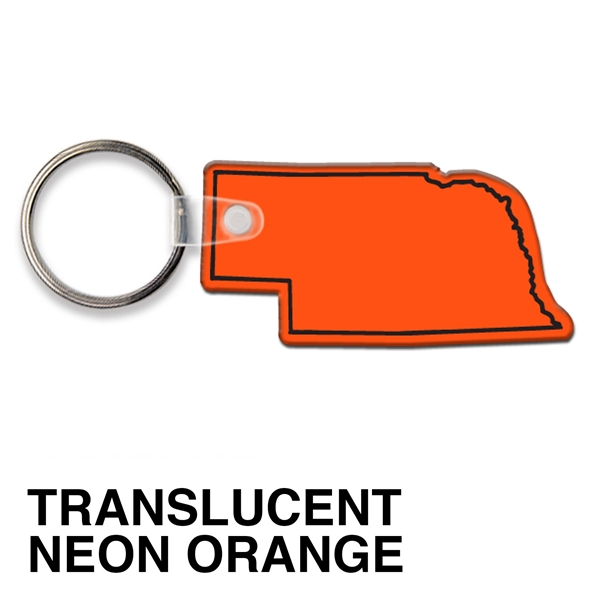 Key tag - Nebraska - spot color. Flexible; 17 colors; screen... from ASI 80210 Quikey Mfg Co Inc / Quikey Line