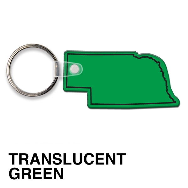 Key tag - Nebraska - spot color. Flexible; 17 colors; screen... from ASI 80210 Quikey Mfg Co Inc / Quikey Line