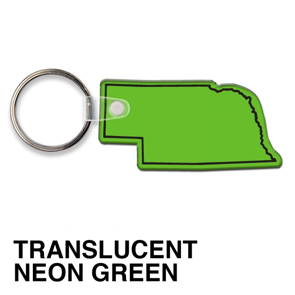 Key tag - Nebraska - spot color. Flexible; 17 colors; screen... from ASI 80210 Quikey Mfg Co Inc / Quikey Line