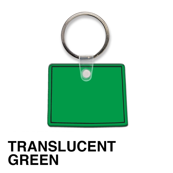 Key tag - Wyoming - spot color. Flexible; 17 colors; spot... from ASI 80210 Quikey Mfg Co Inc / Quikey Line