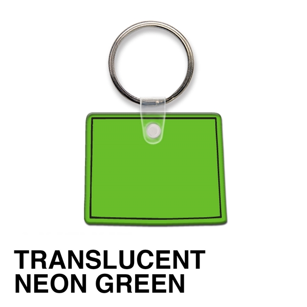 Key tag - Wyoming - spot color. Flexible; 17 colors; spot... from ASI 80210 Quikey Mfg Co Inc / Quikey Line