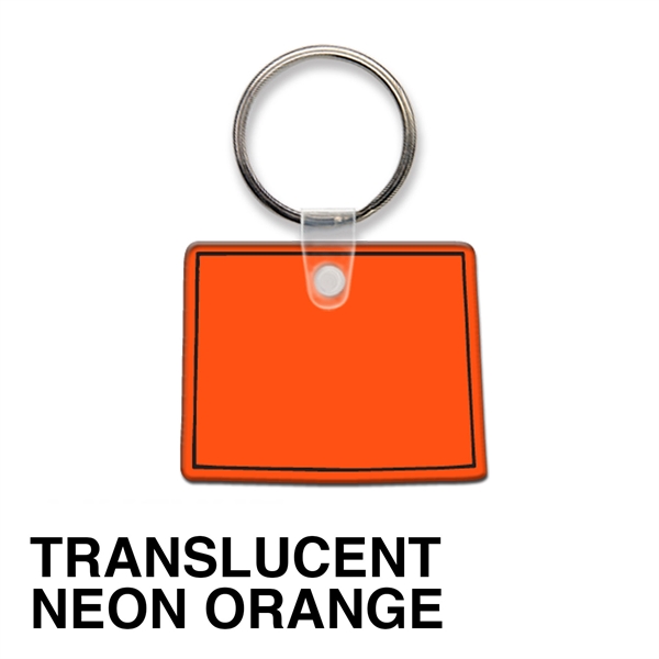 Key tag - Wyoming - spot color. Flexible; 17 colors; spot... from ASI 80210 Quikey Mfg Co Inc / Quikey Line