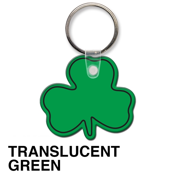 Key tag - shamrock - spot color. Flexible; 17 product colors;... from ASI 80210 Quikey Mfg Co Inc / Quikey Line