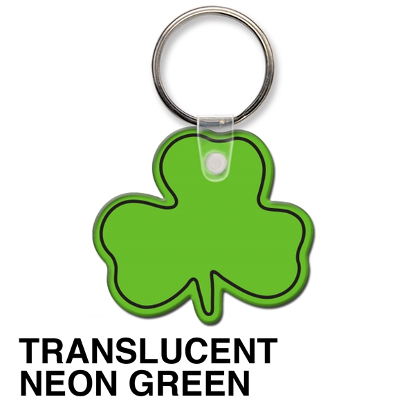 Key tag - shamrock - spot color. Flexible; 17 product colors;... from ASI 80210 Quikey Mfg Co Inc / Quikey Line