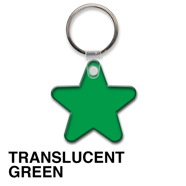 Key tag - star - spot color. Flexible; 17 product colors;... from ASI 80210 Quikey Mfg Co Inc / Quikey Line