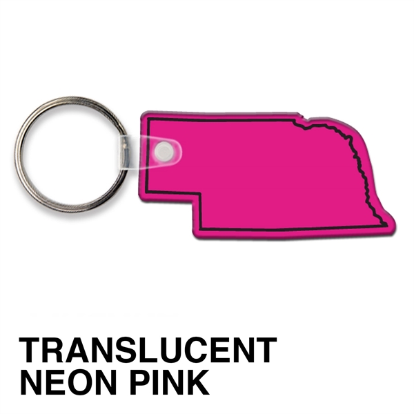 Key tag - Nebraska - spot color. Flexible; 17 colors; screen... from ASI 80210 Quikey Mfg Co Inc / Quikey Line
