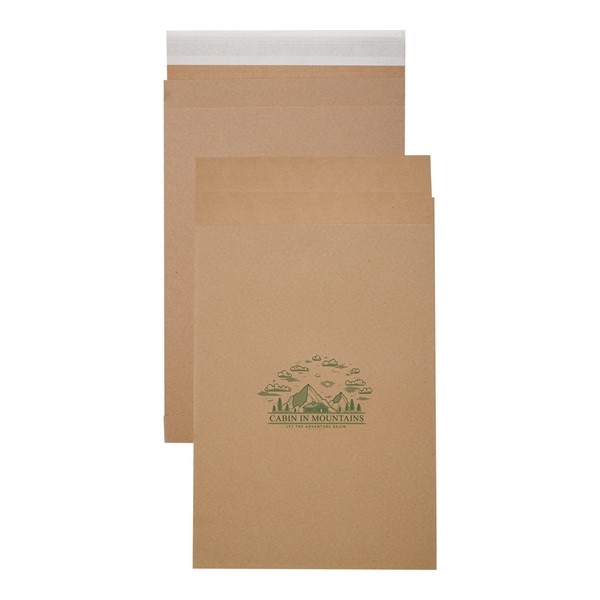 10 1/2" w x 16" h natural kraft eco mailer envelope... from ASI 35290 American Ad Bag Co