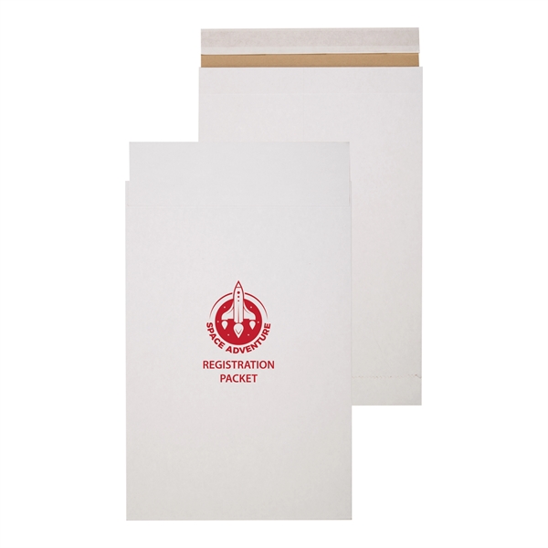 10 1/2" w x 16" h white kraft eco mailer envelope... from ASI 35290 American Ad Bag Co