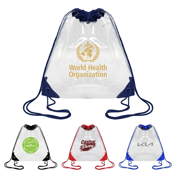 Color Trim Vinyl Drawstring Backpack... from ASI 31517 Admart Products
