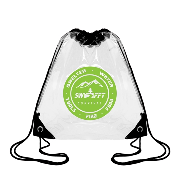 Color Trim Vinyl Drawstring Backpack... from ASI 31517 Admart Products