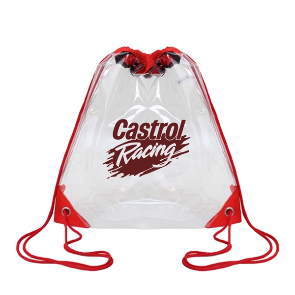 Color Trim Vinyl Drawstring Backpack... from ASI 31517 Admart Products