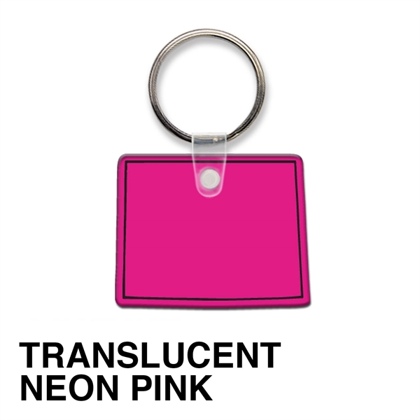 Key tag - Wyoming - spot color. Flexible; 17 colors; spot... from ASI 80210 Quikey Mfg Co Inc / Quikey Line