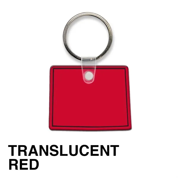 Key tag - Wyoming - spot color. Flexible; 17 colors; spot... from ASI 80210 Quikey Mfg Co Inc / Quikey Line