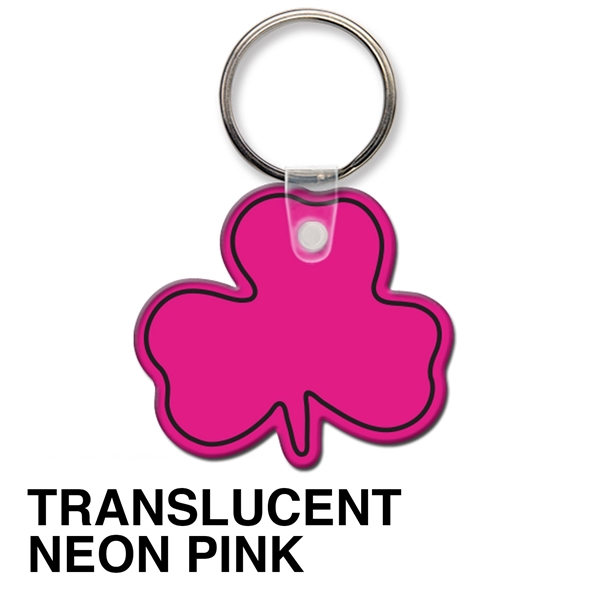 Key tag - shamrock - spot color. Flexible; 17 product colors;... from ASI 80210 Quikey Mfg Co Inc / Quikey Line