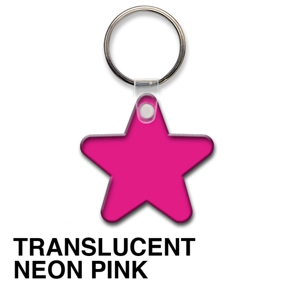 Key tag - star - spot color. Flexible; 17 product colors;... from ASI 80210 Quikey Mfg Co Inc / Quikey Line