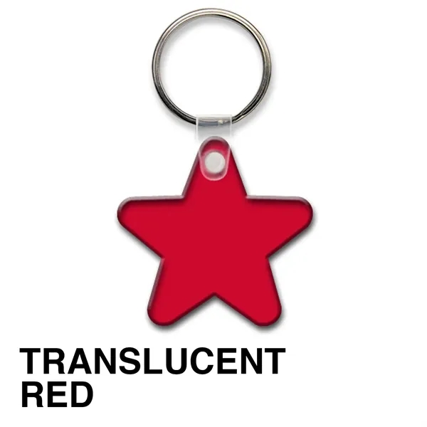 Key tag - star - spot color. Flexible; 17 product colors;... from ASI 80210 Quikey Mfg Co Inc / Quikey Line