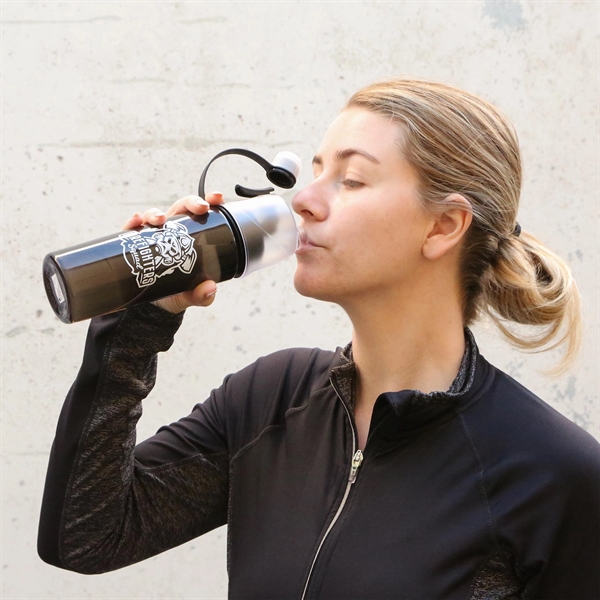 Single-walled bottle with a spray lid trigger that produces a fine... from ASI 61966 HPG / Best Promotions USA