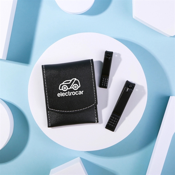 Set of 2 stainless steel nail clippers, inserted into the interior... from ASI 61966 HPG / Mixie