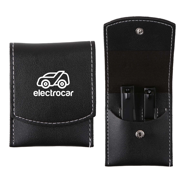 Set of 2 stainless steel nail clippers, inserted into the interior... from ASI 61966 HPG / Mixie