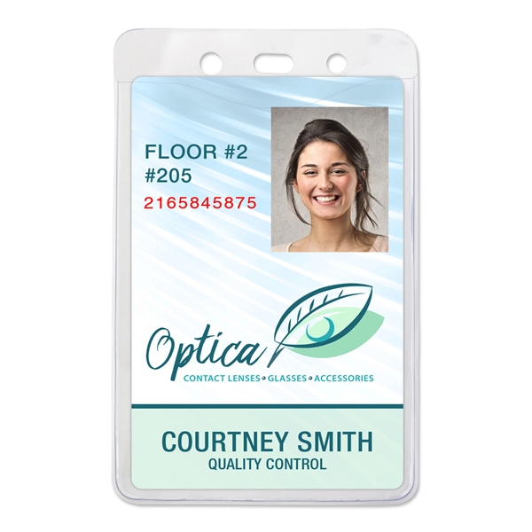 Versatile badge holders feature a 2-hole clip for easy attachment to... from ASI 79898 Promovision / PROMOVISION