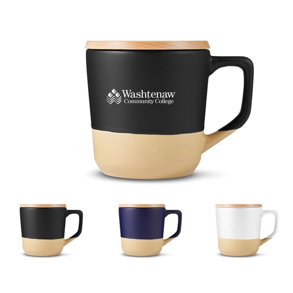 Unique Style Mug with Bamboo Bottom... from ASI 89971 Stuff A Mug