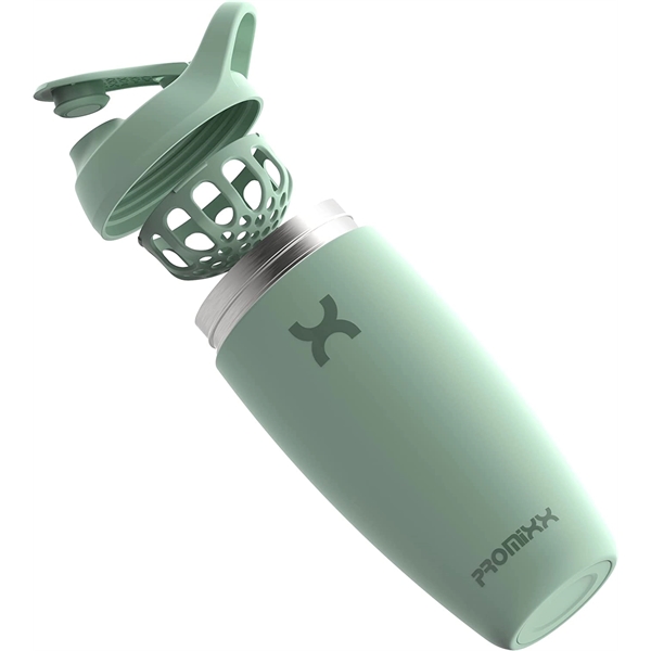Promixx Pursuit Shaker Bottle Insulated Stainless Steel Water Bottle and Blender... from ASI 72657 Active Life Promo / Active Life