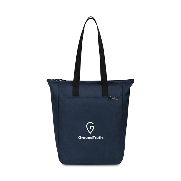 A modern update to a classic tote bag using recycled fabric... from ASI 56070 Gemline / Gemline®