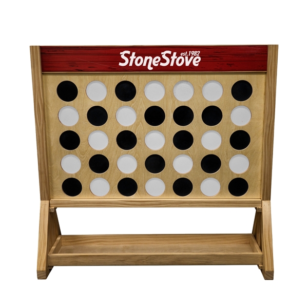Giant 4-in-a-Row game made of solid varnished wood with 35 playing... from ASI 76730 Peerless Umbrella Co Inc / Threads By Peerless