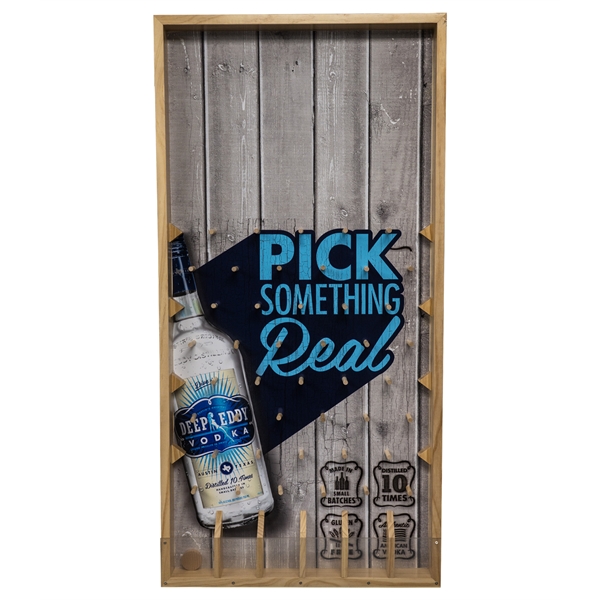 24" x 48" Wooden disc drop game with carrying case.... from ASI 76730 Peerless Umbrella Co Inc / Threads By Peerless