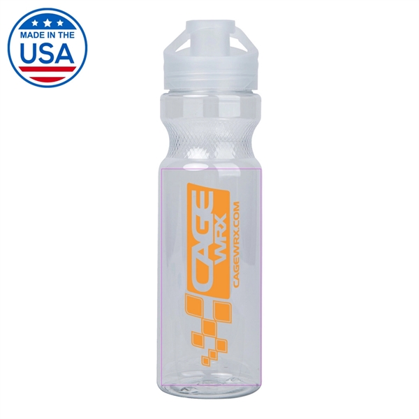 Monaco 28 oz. Clear Handle Water Bottle... from ASI 31517 Admart Products