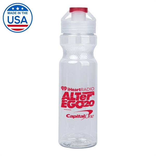 Monaco 28 oz. Clear Handle Water Bottle... from ASI 31517 Admart Products