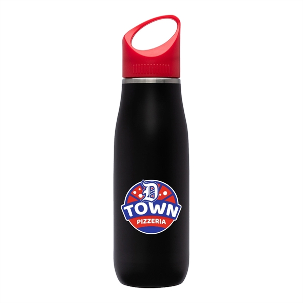 Giorno 23 oz Black Stainless Steel Bottle... from ASI 31517 Admart Products