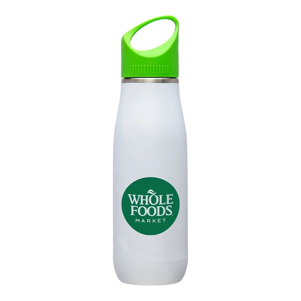 Giorno 23 oz White Stainless Steel Bottle... from ASI 31517 Admart Products