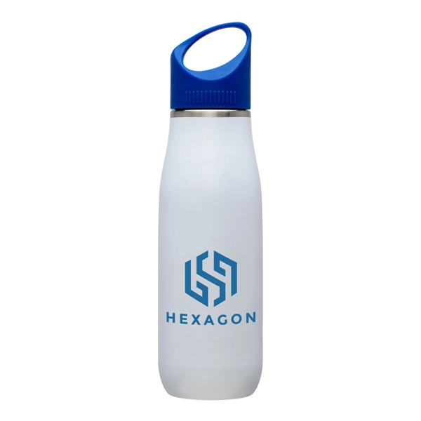 Giorno 23 oz White Stainless Steel Bottle... from ASI 31517 Admart Products