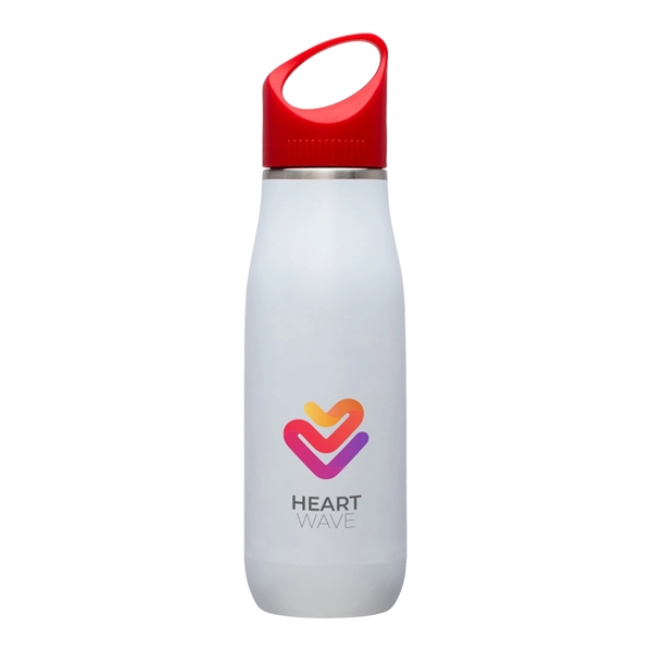 Giorno 23 oz White Stainless Steel Bottle... from ASI 31517 Admart Products
