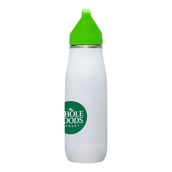 Giorno 23 oz White Stainless Steel Bottle... from ASI 31517 Admart Products