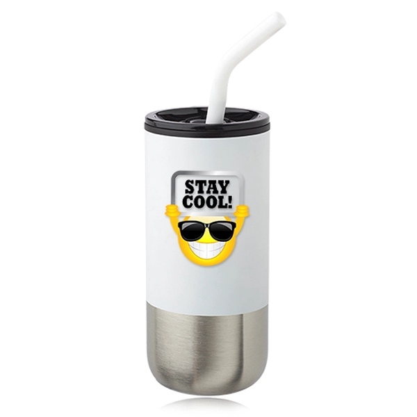20 oz. stainless steel and plastic Day Off travel mug with... from ASI 39552 BEL Promo