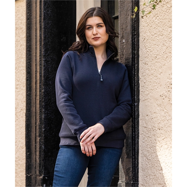 Our versatile & mid-weight Women's Crosswind Quarter Zip Sweatshirt made from... from ASI 44620 Charles River Apparel